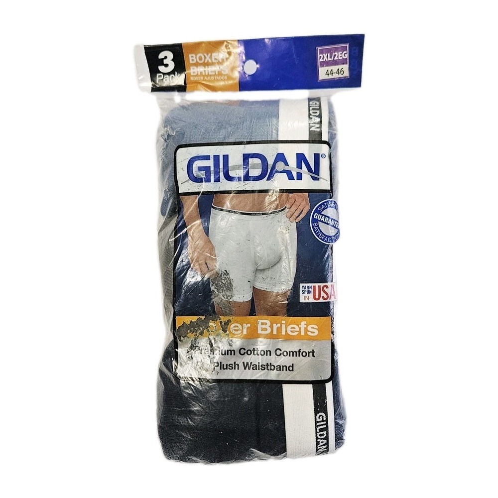 Brand New 3-Pack Gildan‎ Boxer Briefs Size 2XL